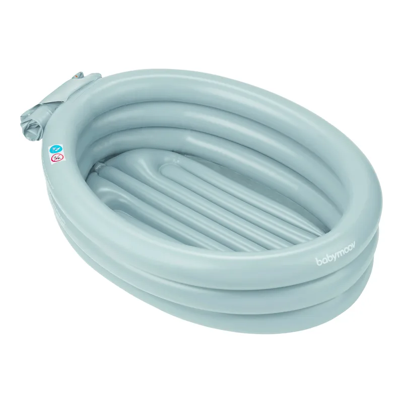 Aufblasbare Badewanne AquaDots von Babymoov in Blau, 80 × 52 × 21 mm – Produktfoto 1 von 3