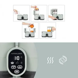 Babynahrungszubereiter und Sterilisator Nutribaby Glass by Babymoov in 35,5 × 17,2 × 29,5 mm – product photo 4 of 4