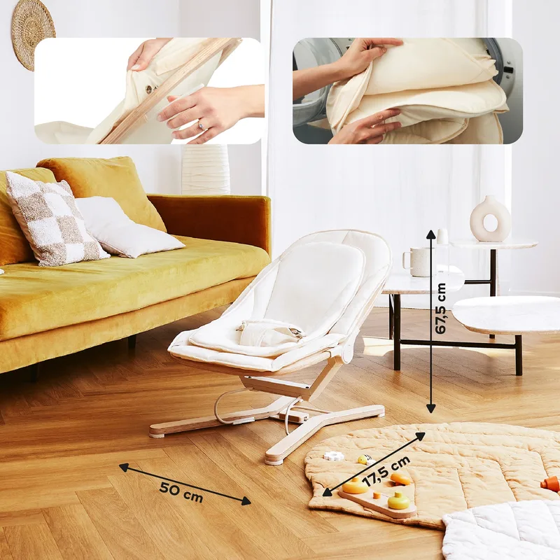 Babyschaukel Swoon Flow von Babymoov in Natur, 78,3 × 49,1 mm – Produktfoto 2 von 3