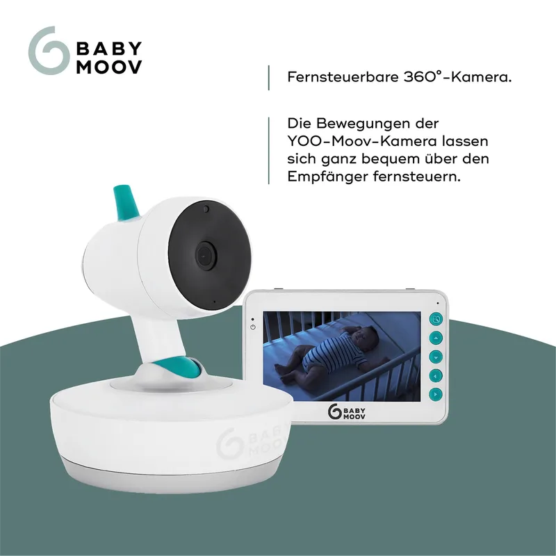 Digitales Babyphone mit Kamera YOO-Moov 360° by Babymoov in White, 150 × 150 mm – product photo 2 of 3