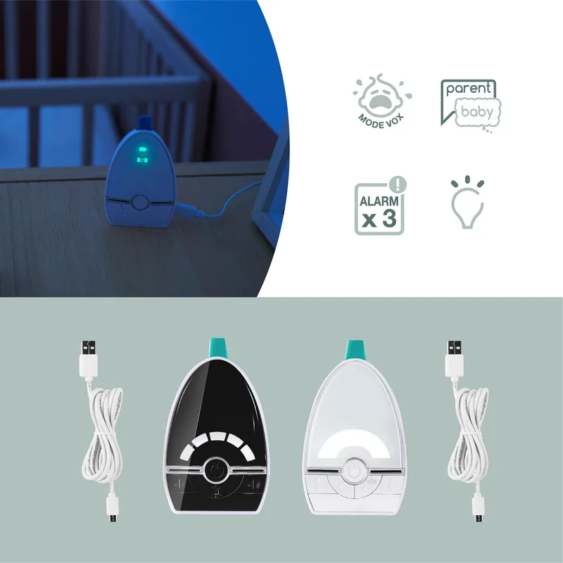 Expert Care Babyfoon von Babymoov in Zwart wit – Produktfoto 3 von 3