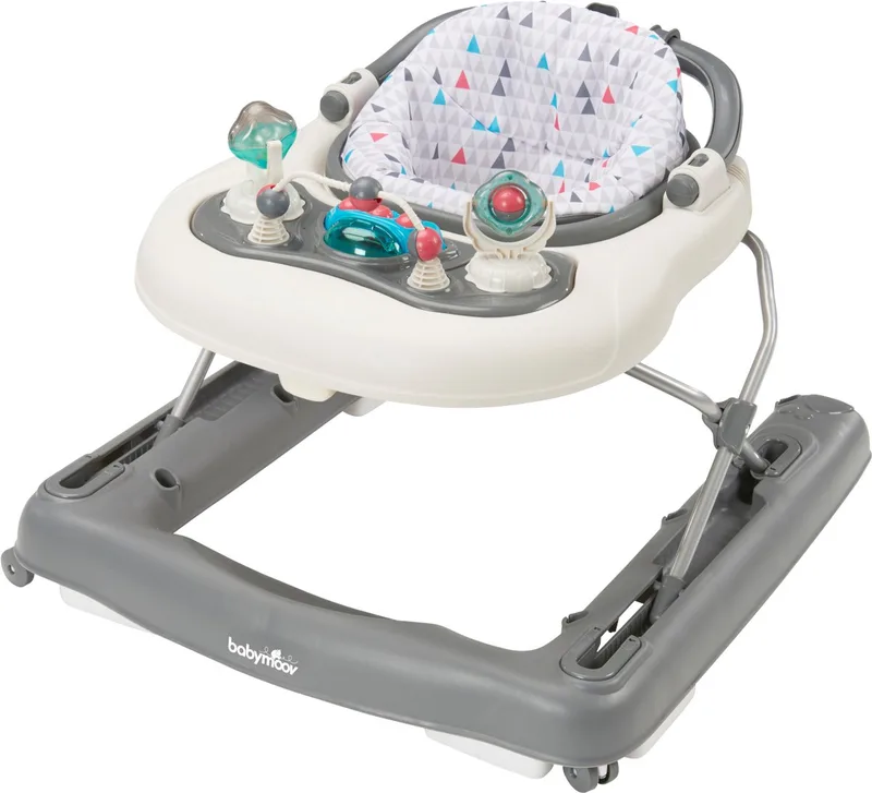 Loopstoel 2 in 1 Zink van Babymoov in Grijs – productfoto