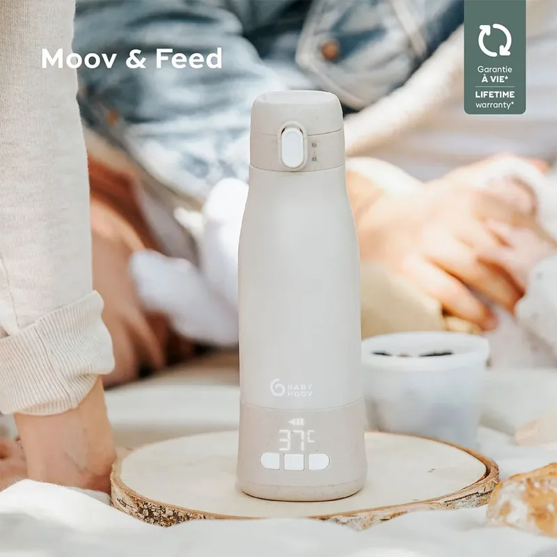 Moov & Feed Flessenwarmer - Sand by Babymoov in Beige – product photo 2 of 5