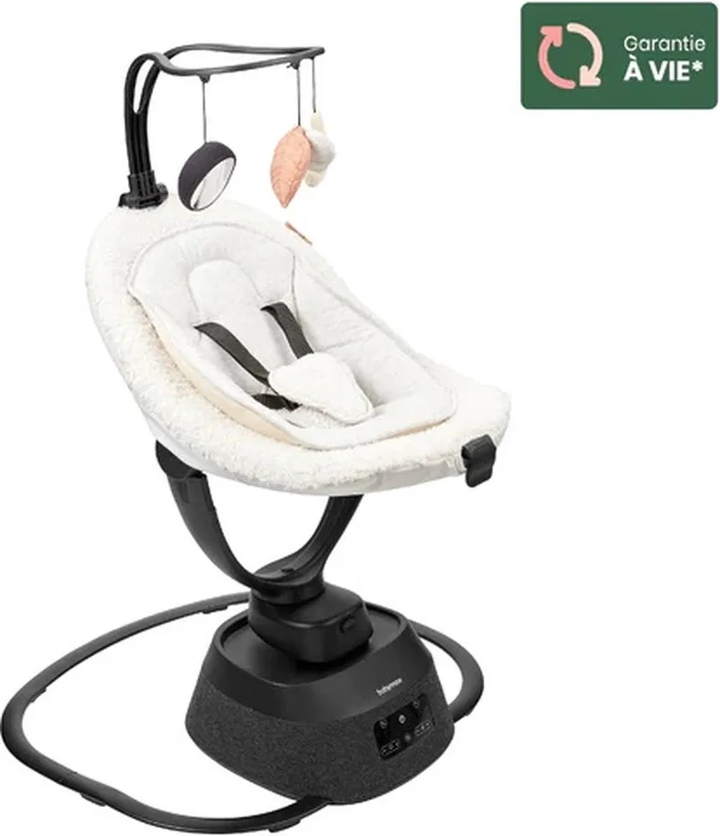 Swoon Evolution Teddy Curl White Babyschommel A055020 de Babymoov en Wit, zwart – photo produit
