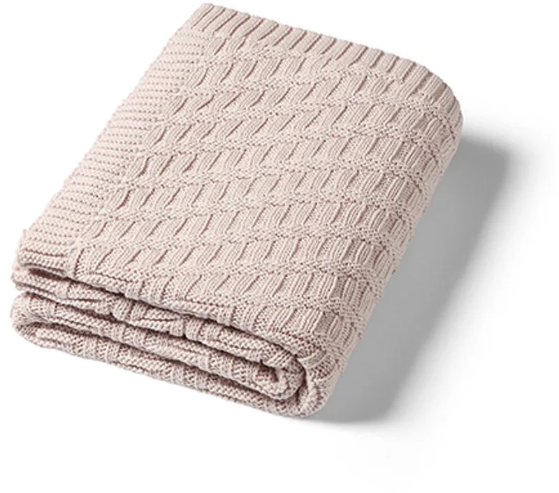BabyOno 1647/03 – Katoenen gebreide deken – 100% biologisch katoen (GOTS) – 75×100 cm – 0m+ by BabyOno in Beige – product photo