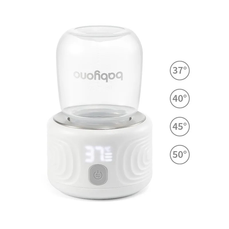 Flessenwarmer Onderweg - Draadloze Babyfles Warmer - 4 Temperatuurstanden - Inclusief 180 ml Fles von BabyOno in Weiß – Produktfoto 3 von 4