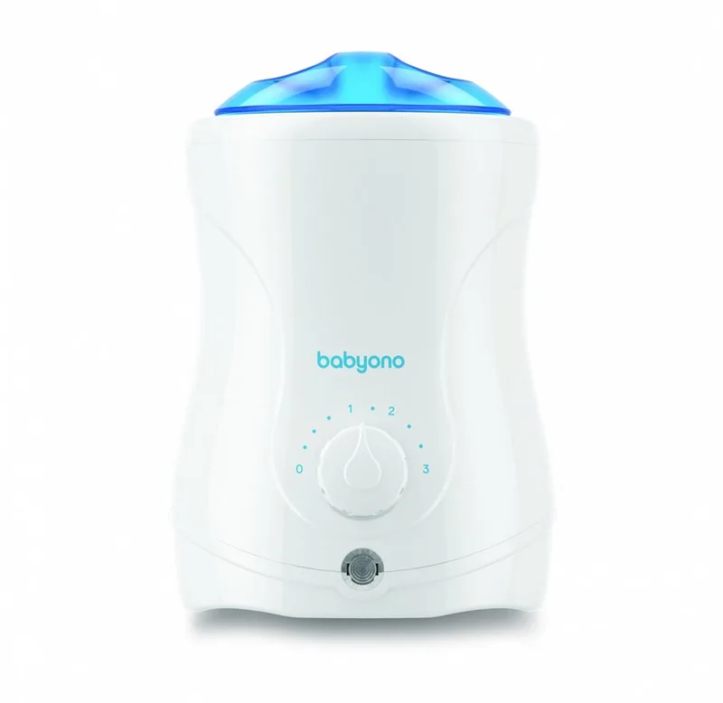 Natural Nursing Flessenwarmer en Sterilisator van BabyOno in Wit en blauw – productfoto