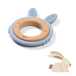 Silicone Konijn Houten En Bijtring från BabyOno – produktbild 4 av 5