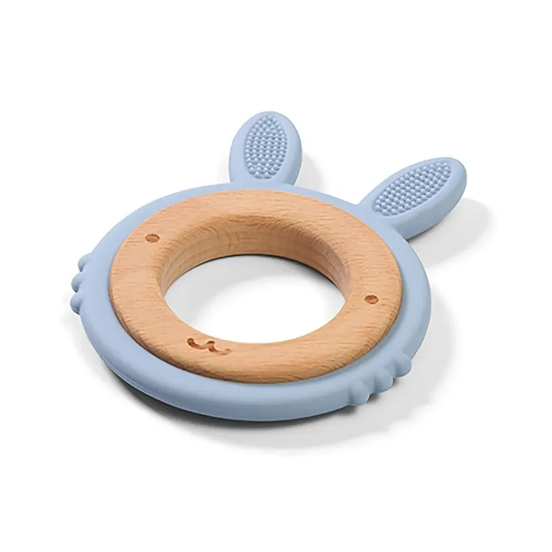 Silicone Konijn Houten En Bijtring från BabyOno – produktbild 1 av 5