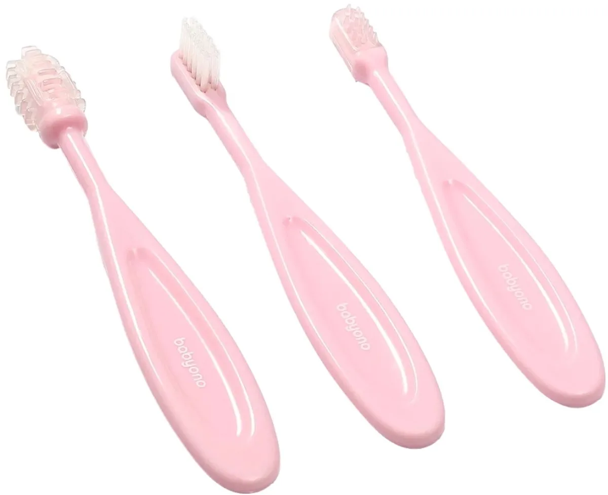 Tandenborstel Set 550/01 van BabyOno in Roze – productfoto