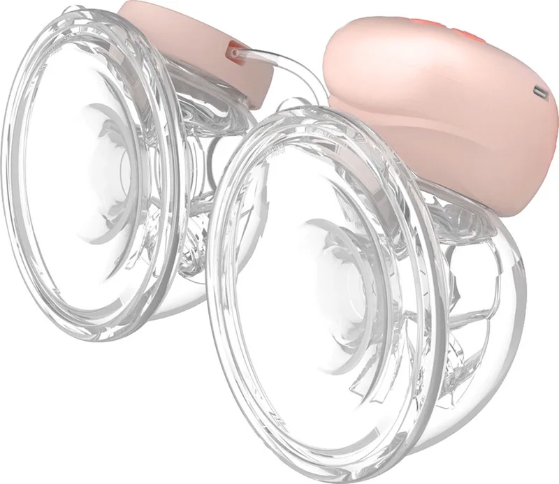 TWINNY dubbele draadloze borstkolf – handsfree elektrische borstkolf – wearable breast pump USB-C van BabyOno in Roze – productfoto