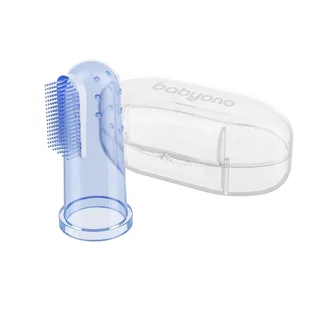 Vingertandenborstel Babyono Blauw van BabyOno – productfoto 1 van 4