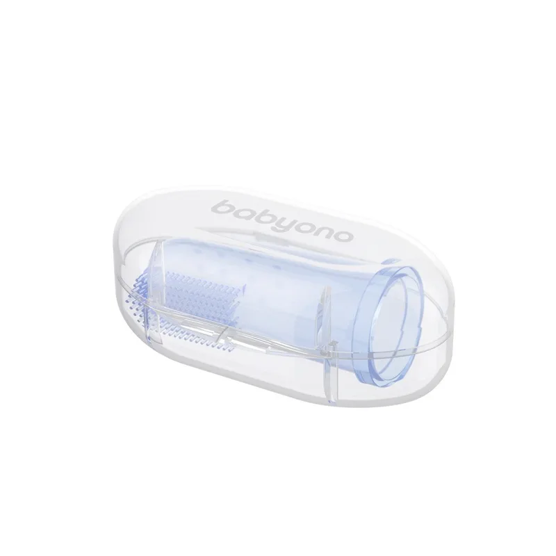 Vingertandenborstel Babyono Blauw van BabyOno – productfoto 4 van 4