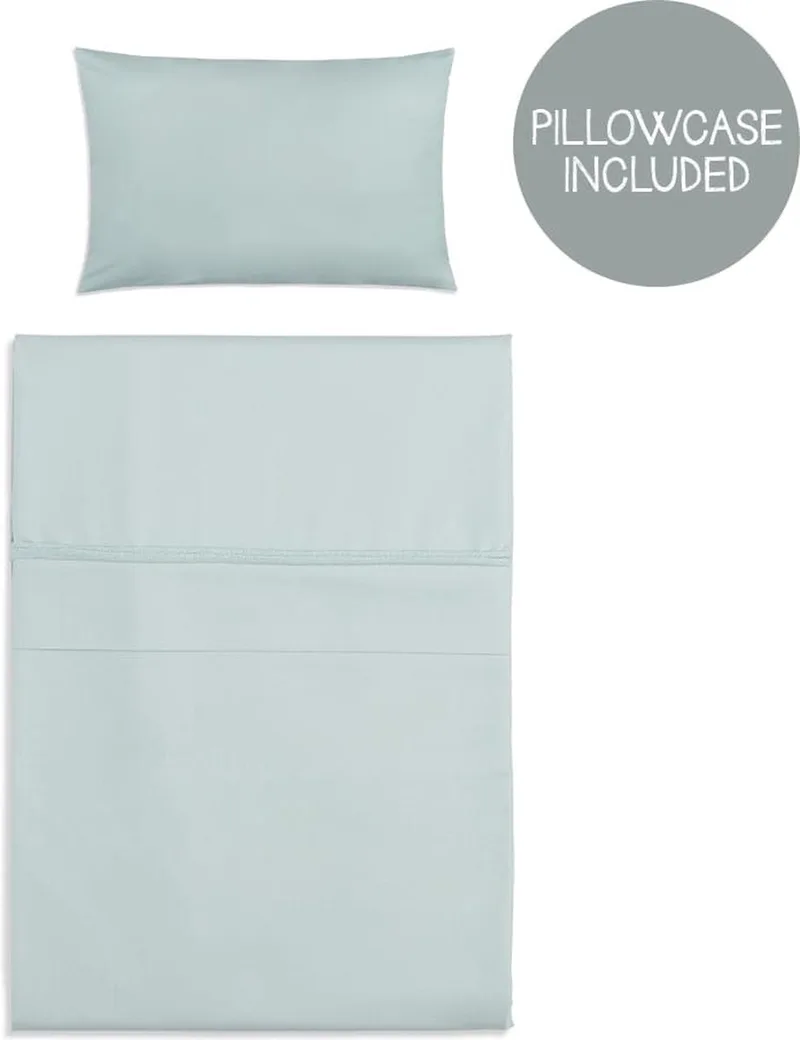 Baby dekbedovertrek ledikant - baby deken Soft Cotton - 100x135 cm van Baby's Only in Mint – productfoto