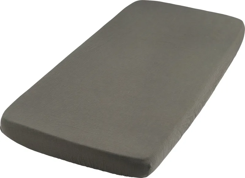 Baby hoeslaken wieg Breeze - Baby matrasbeschermer - 40x80 cm - 100% katoen de Baby's Only en Khaki – photo produit