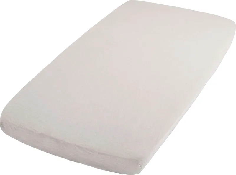 Baby hoeslaken wieg Breeze - Baby matrasbeschermer - 40x80 cm - 100% katoen by Baby's Only in Warm Linen – product photo