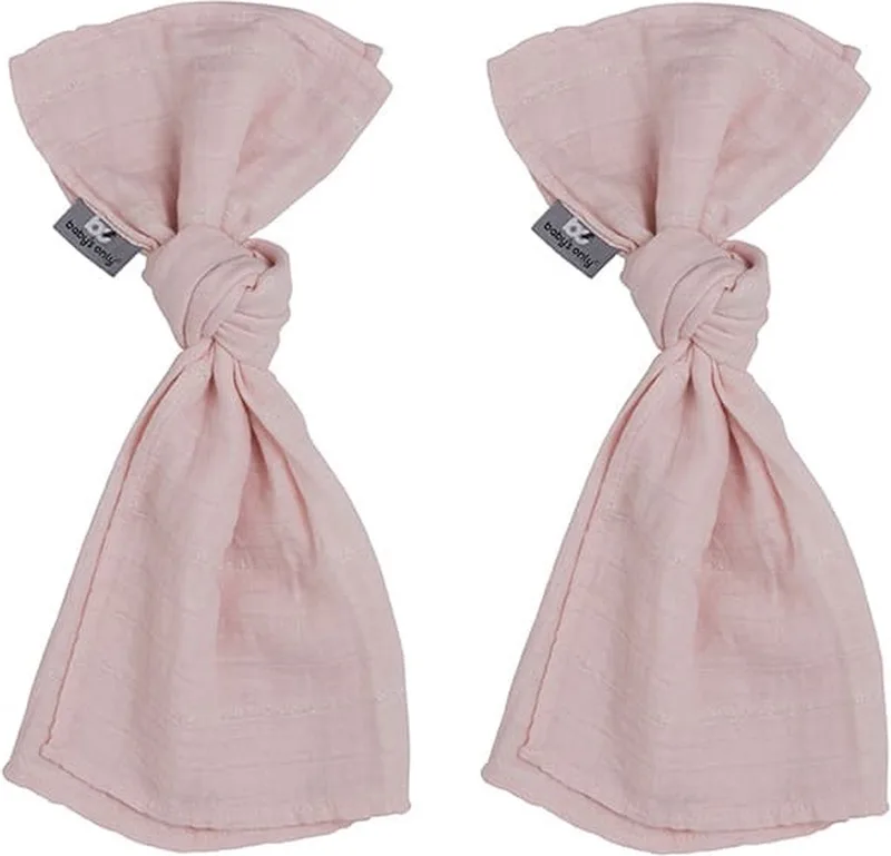Baby swaddle - Inbakerdoek - Hydrofiele doeken Sparkling - 65x65 cm - 100% katoen - Met subtiel glittertje - 2 stuks by Baby's Only in Classic Roze – product photo