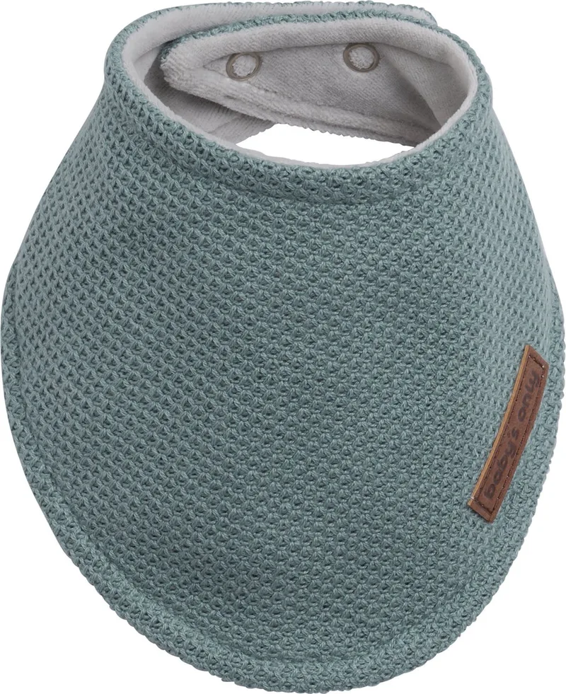 Bandana slab - Slabber Classic - 0-8 maanden - Verstelbaar in twee maten från Baby's Only i Stonegreen – produktbild