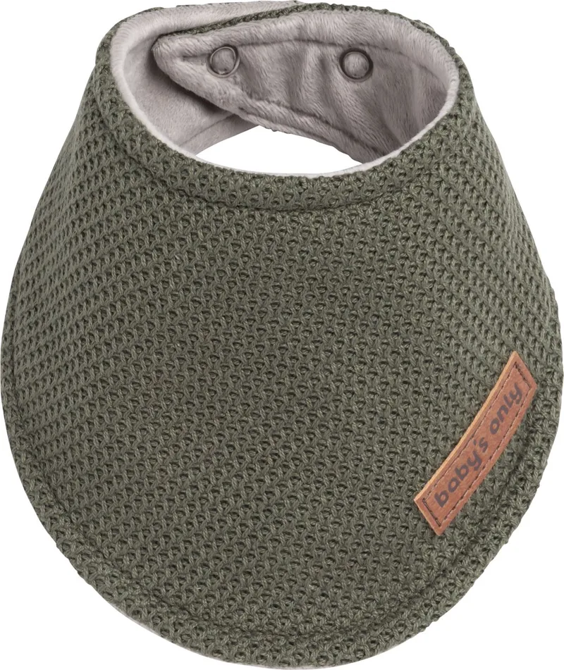 Bandana slab - Slabber Classic - 0-8 maanden - Verstelbaar in twee maten by Baby's Only in Khaki – product photo