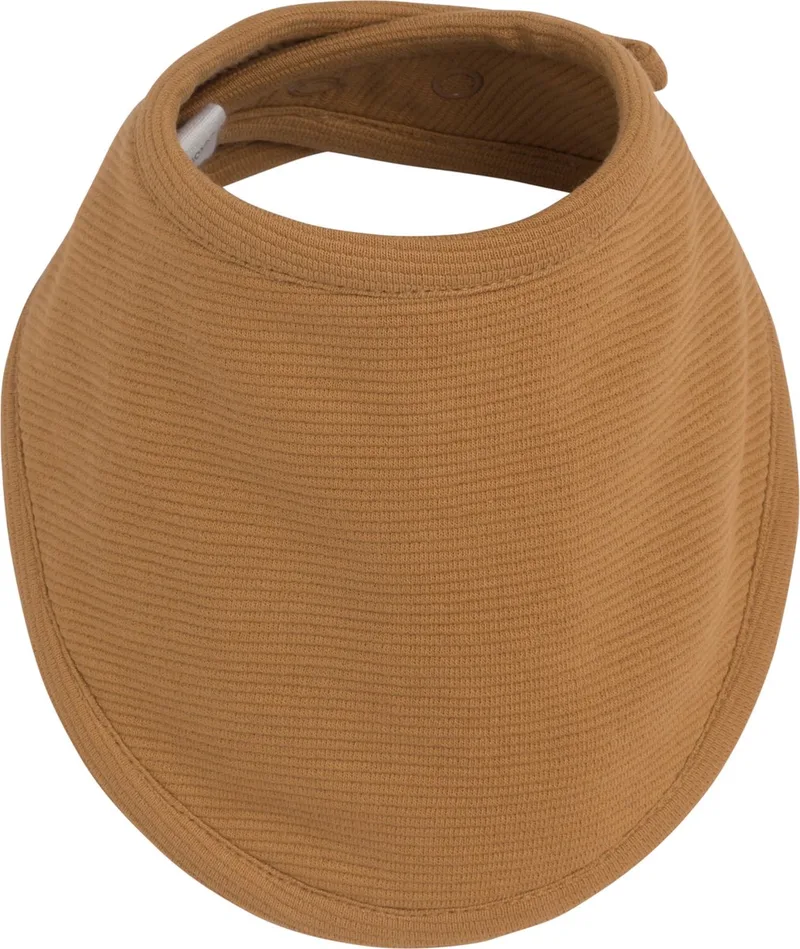 Bandana slab - Slabber Pure - 100% ecologisch katoen - 0-8 maanden - Verstelbaar in twee maten fra Baby's Only i Caramel – produktbillede