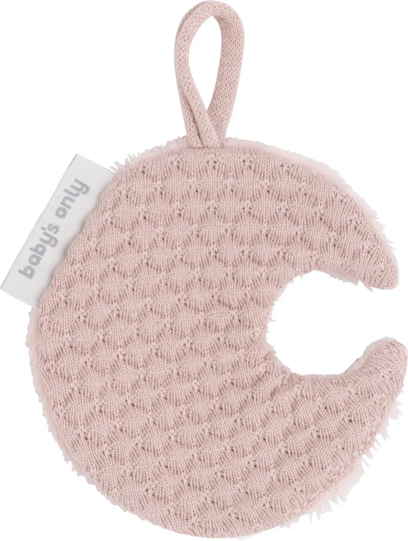 Gebreid speendoekje - Speenknuffel maan Sky by Baby's Only in Oud Roze – product photo