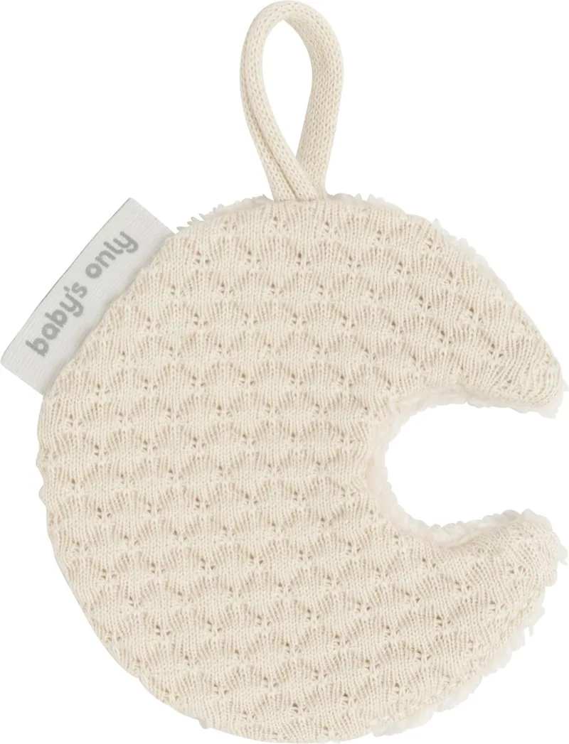 Gebreid speendoekje - Speenknuffel maan Sky by Baby's Only in Warm Linen – product photo