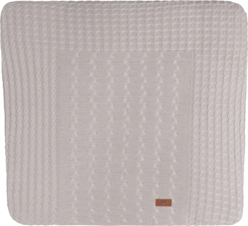 Gebreide baby aankleedkussenhoes - Waskussenhoes - Overtrek verzorgingskussen Cable - 75x85 cm fra Baby's Only i Leem – produktbillede