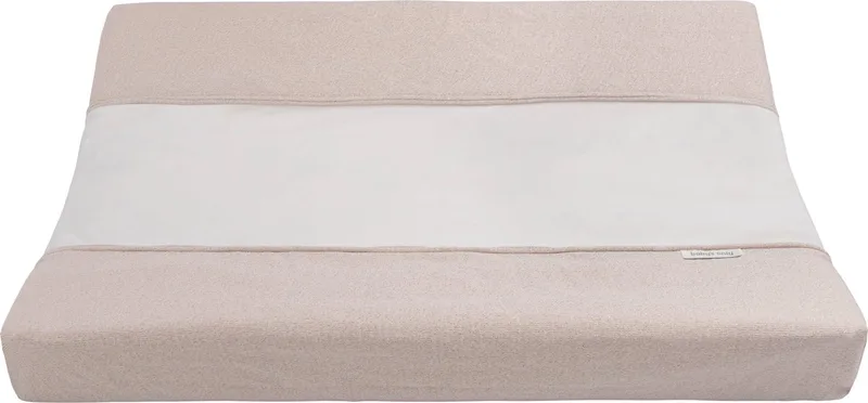 Gebreide baby aankleedkussenhoes - Waskussenhoes - Overtrek verzorgingskussen Sparkle - 45x70 cm - Met subtiel glittertje fra Baby's Only i Goud-Ivoor Mêlee – produktbillede