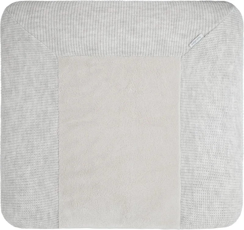 Gebreide baby aankleedkussenhoes - Waskussenhoes - Overtrek verzorgingskussen Hope - 75x85 cm de Baby's Only en Ecru – photo produit