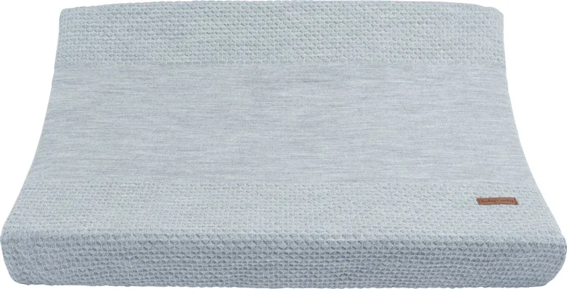 Gebreide baby aankleedkussenhoes - Waskussenhoes - Overtrek verzorgingskussen Cloud - 45x70 cm de Baby's Only en Gris – photo produit