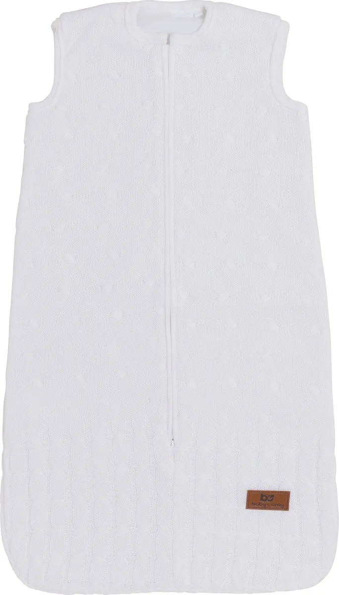 Gebreide baby slaapzak Cable - 90 cm - 6-18 maanden - 4 seizoenen by Baby's Only in White – product photo