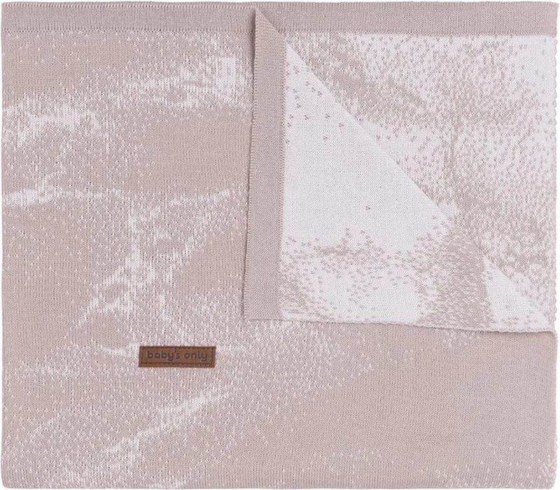 Gebreide wiegdeken - Baby deken Marble - Oud Roze/Classic Roze by Baby's Only in Oud Roze – product photo