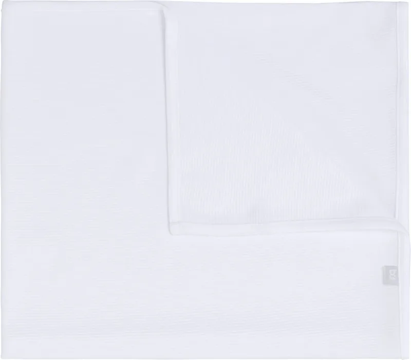 Gebreide wiegdeken - Baby deken Pure - Dekentje voor jongens en meisjes - 1.0 TOG - 70x95 cm - 100% ecologisch katoen by Baby's Only in White – product photo