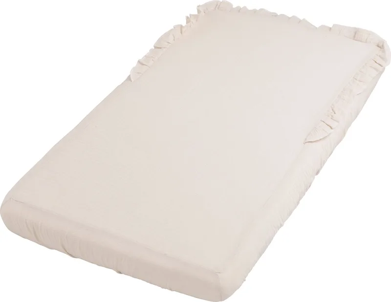 Hoeslaken Calm - Hoeslaken wieg - Hoeslaken babybed - Baby hoeslaken - Superzachte Katoen - 40x80 cm - 100% katoen by Baby's Only in Warm Linen – product photo