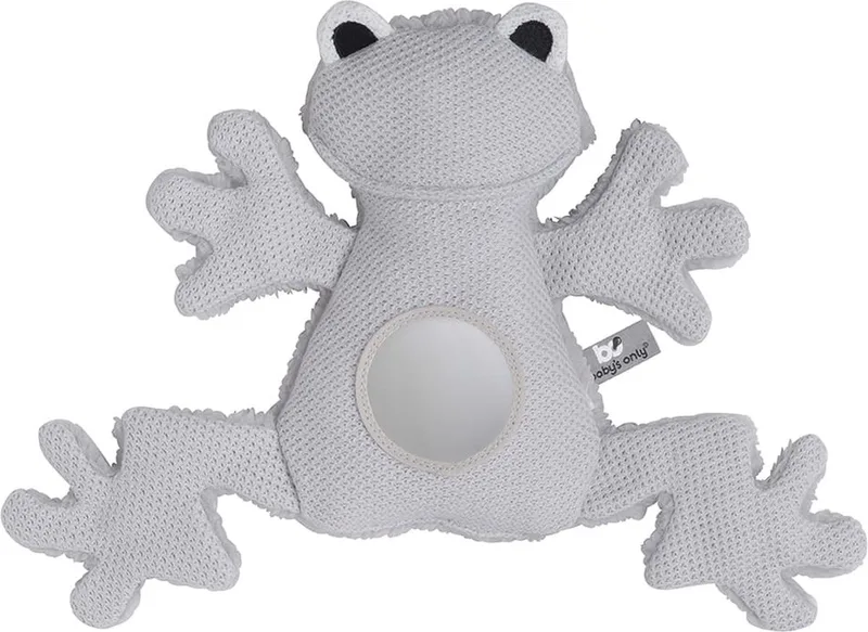 Knuffel kikker - Knuffeldier - Baby knuffel - Baby cadeau by Baby's Only in Zilvergrijs – product photo