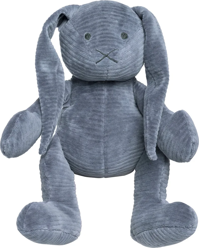 Knuffel konijn Sense - Knuffeldier - Baby knuffel - 25x25 cm - Baby cadeau van Baby's Only in Vintage Blue – productfoto