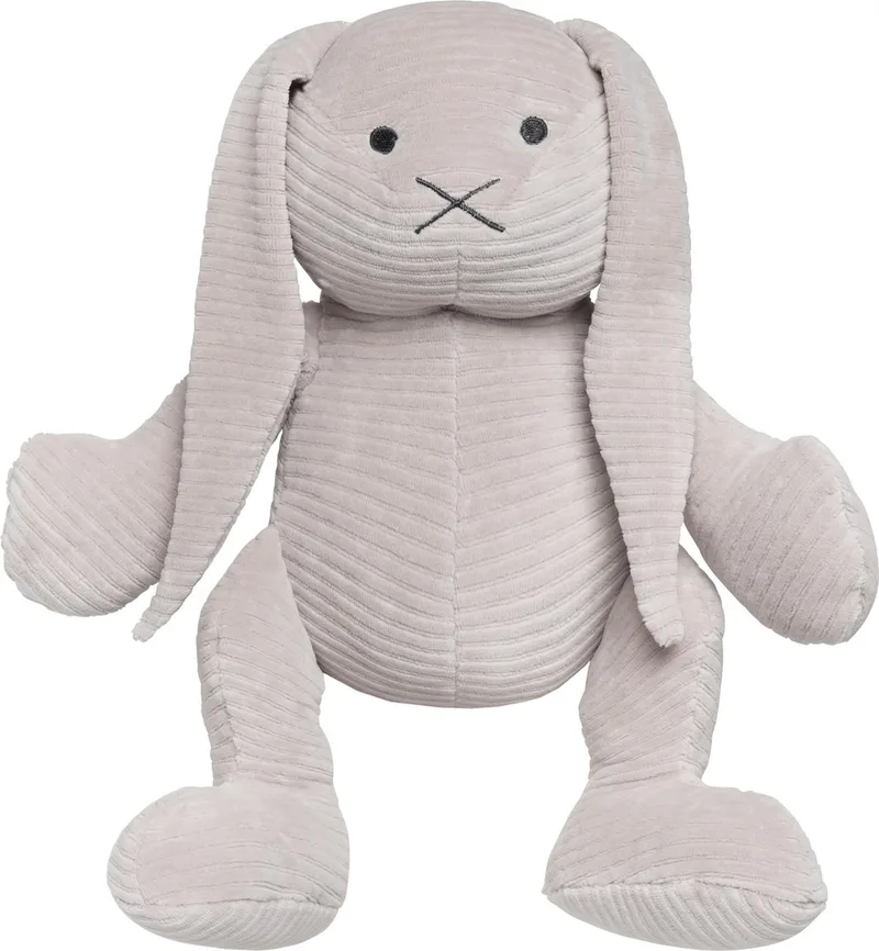 Knuffel konijn Sense - Knuffeldier - Baby knuffel - 25x25 cm - Baby cadeau van Baby's Only in Kiezelgrijs – productfoto