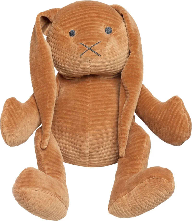 Knuffel konijn Sense - Knuffeldier - Baby knuffel - 25x25 cm - Baby cadeau van Baby's Only in Caramel – productfoto