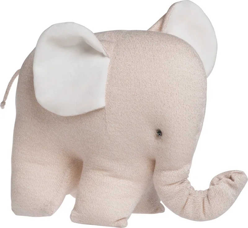 Knuffel olifant Sparkle - Knuffeldier - Baby knuffel - Met subtiel glittertje - Baby cadeau by Baby's Only in Goud-Ivoor Mêlee – product photo