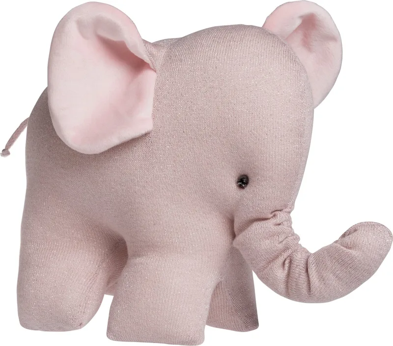 Knuffel olifant Sparkle - Knuffeldier - Baby knuffel - Met subtiel glittertje - Baby cadeau by Baby's Only in Zilver-Roze Mêlee – product photo