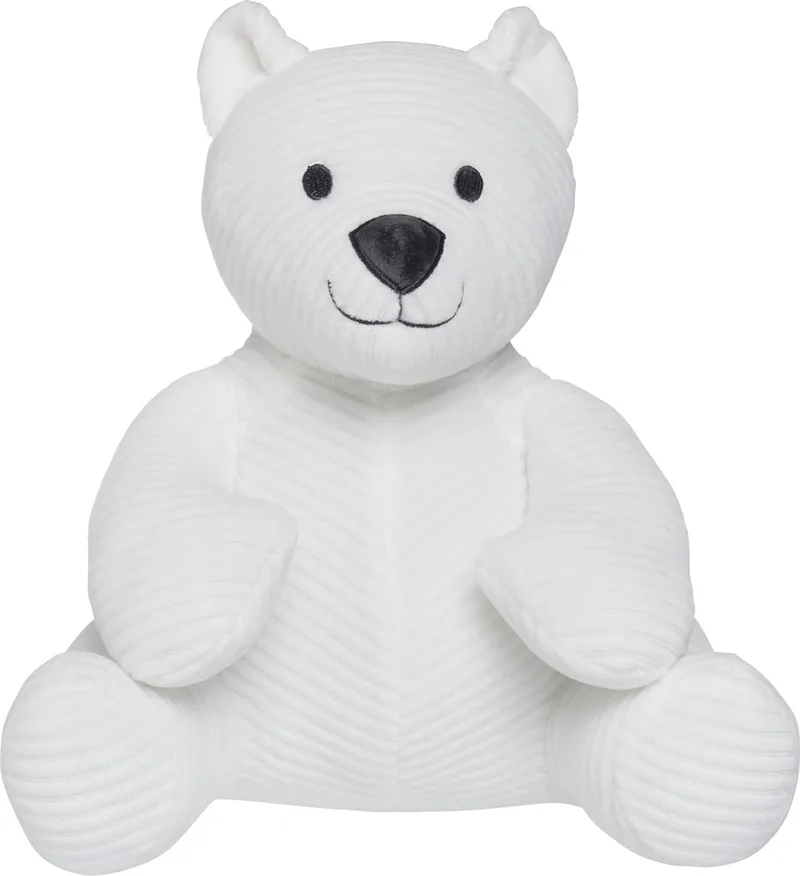 Knuffelbeer Sense - Teddybeer - Knuffeldier - Baby knuffel - 25x25 cm - Baby cadeau van Baby's Only in Wit – productfoto