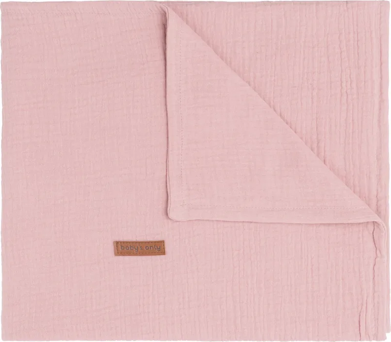 Ledikantdeken - Baby deken Breeze - Dekentje voor meisjes - 0.6 TOG - 100x135 cm - 100% katoen by Baby's Only in Oud Roze – product photo