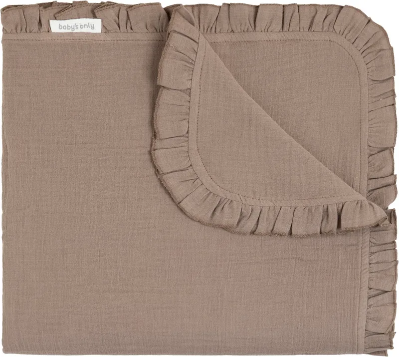 Ledikantdeken - Baby deken Calm - Deken voor in de ledikant - Dekentje voor jongens en meisjes - 0.6 TOG - Lente & zomer deken - 100x135 cm - 100% katoen by Baby's Only in Clay – product photo