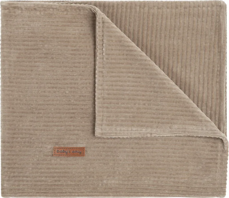 Ledikantdeken - Baby deken Sense - Dekentje voor jongens en meisjes - 1.6 TOG - 100x135 cm - Zachte rib corduroy stof by Baby's Only in Clay – product photo