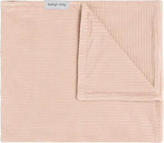 Ledikantdeken - Baby deken Sense - Dekentje voor meisjes - 1.6 TOG - 100x135 cm - Zachte rib corduroy stof by Baby's Only in Peach – product photo 1 of 2