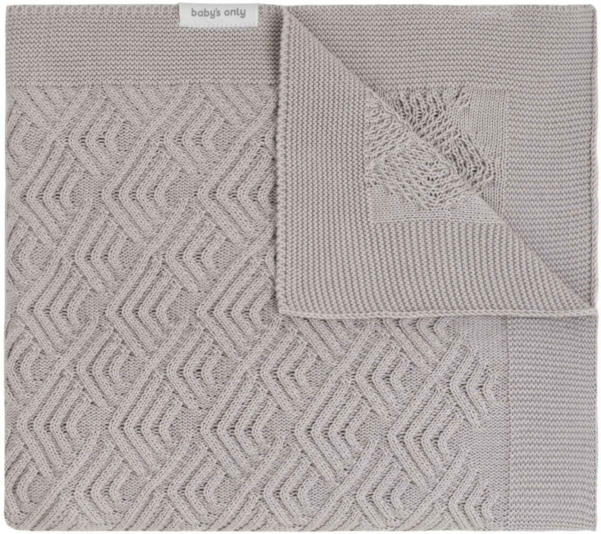 Ledikantdeken Sierra - 100x135 cm van Baby's Only in Urban Taupe – productfoto