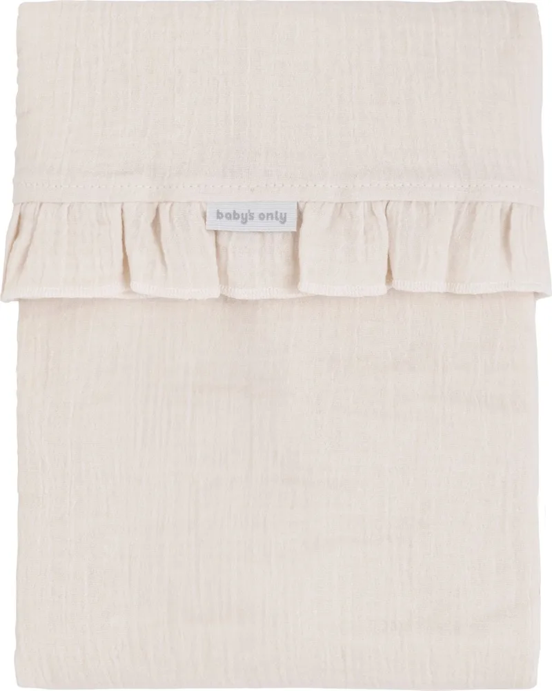 Ledikantlaken Calm - Laken voor de ledikant - Met ruffle - Babylaken - TOG 0.2 - 120x150 cm - Gemaakt van 100% katoen de Baby's Only en Warm Linen – photo produit