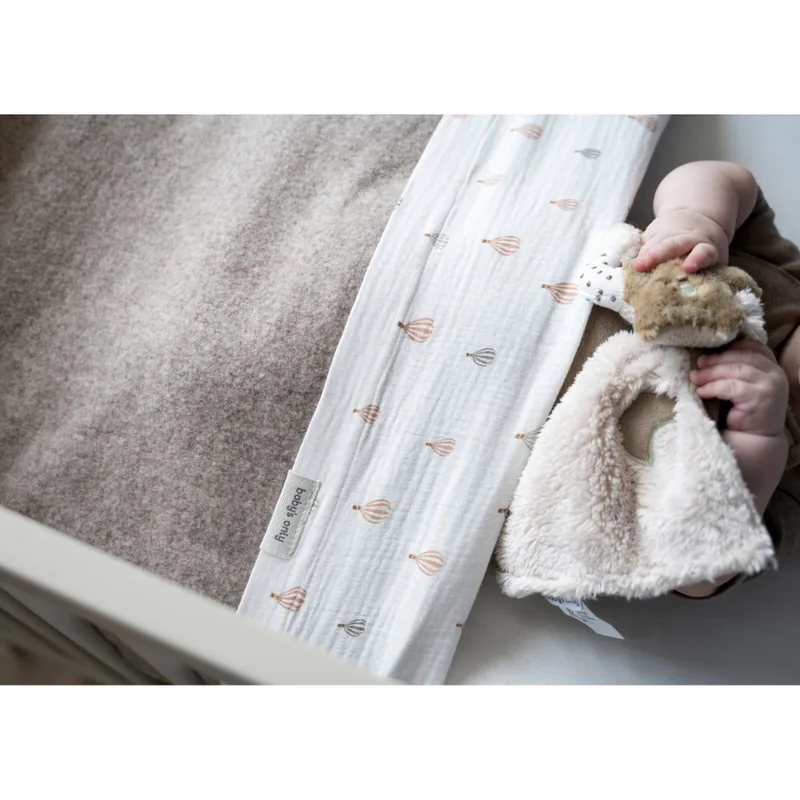 Ledikantlaken Print - Wolwit Balloon by Baby's Only in White – product photo 2 of 3