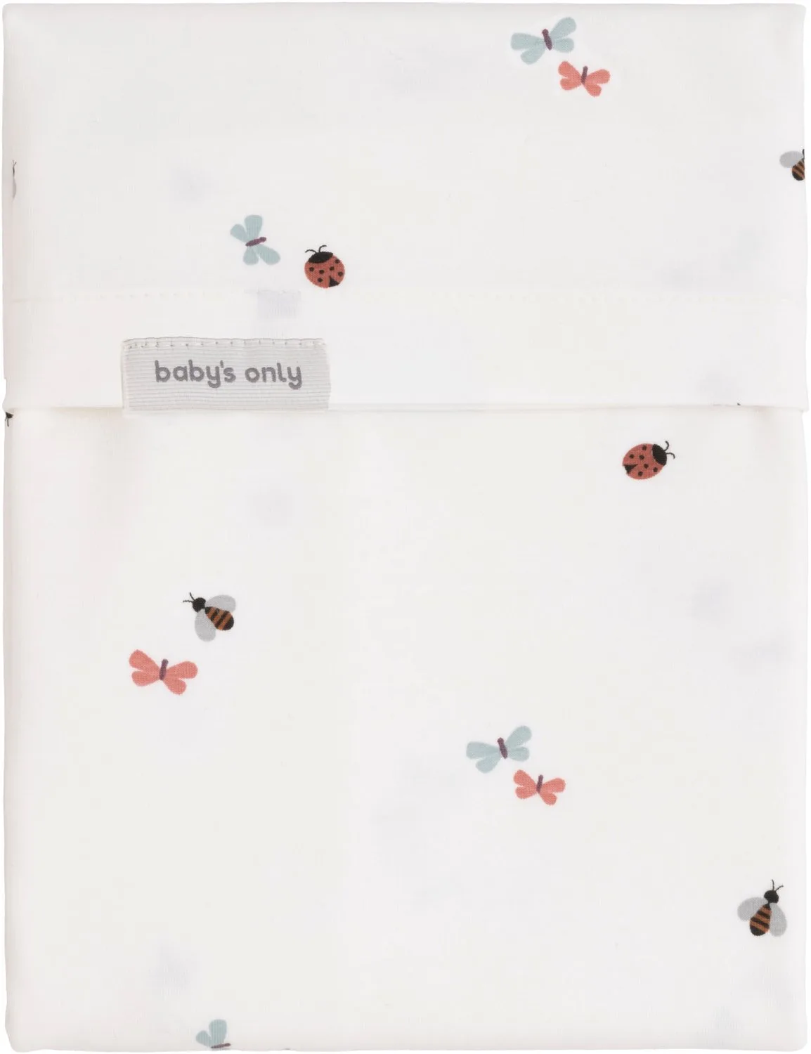 Ledikantlaken Print - Wolwit Buzzy van Baby's Only in Wit 2 – productfoto