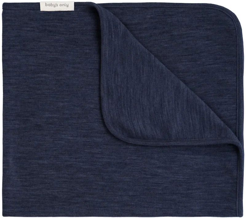 Meadow Wiegdeken - 70 x 95 cm - Merino Fine - Jeans de Baby's Only en Bleu – photo produit